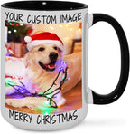 Ship Next Day Custom Mug Design Your Own Photo Text Personalized Picture Gifts for Women Men Customized Gifts Idea Personalized Coffee Mugs 15oz Black Handle