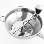 Stainless Steel Food Mill with 3 Milling Discs, Hand Grinder Baby Food Masher for Tomato Sauce Applesauce Jam Potato Ricer, Multifunctional Food Mill for Canning