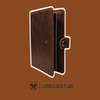 Genuine Leather AirTag and Moto Tag Passport Holder and Wallet for Men and Women RFID Blocking for Secure Traveling and Documentation Organizer(Coffee)