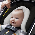 Pro Goleem Car Seat Head Support Infant, Soft Infant Car Seat Insert, 2 in 1 Carseat Head Support for Newborn, Perfect for Car Seat, Stroller, Swing, Bouncer, Gray and Black