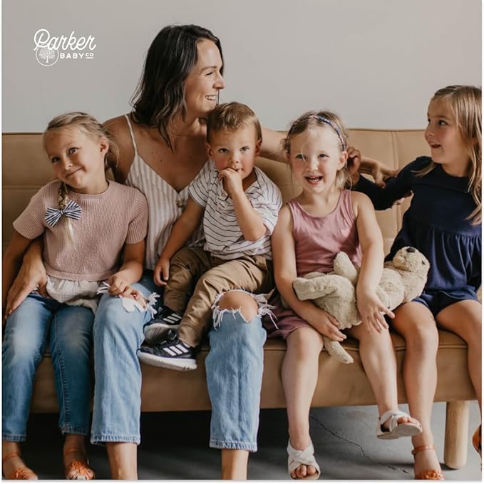 Parker Baby Toddler Girl Braided Headbands, Assorted 10 Pack of Hair Accessories for Girls - "Wildflower Set"