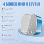 Double Electric Breast Pump Strong Suction, Portable Breast Pump Electric Breastfeeding Pump, Rechargeable Milk Pump with 4 Modes & 9 Levels, Low Noise, Anti-Backflow & LED Display, 24mm Flange, Blue