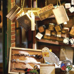 Lannso DIY Dollhouse Miniature Kit, Doll House Kit with Dust Proof Cover, Magic Wand Shop, Mini Handmade Wooden Dollhouse Toys for Adult Gift(F32)