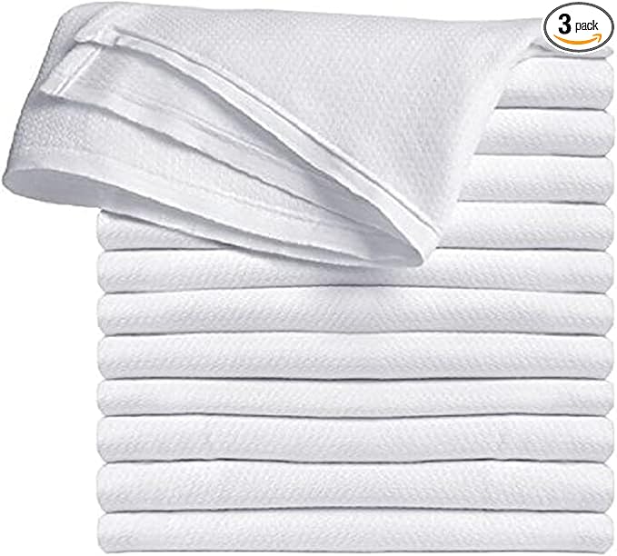 High Absorbancy Reusable Flat Cloth Diapers, Soft & Safe 27 X 27 100% Cotton Burp Cloth, Also Great to Clean Mirrors (3)