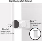 CMINGJ (8 Pack) Adjustable Door Guard Door Stop, Door slam Stopper, Finger Pinch Guard,Revolving Door Stopper for Baby Child Proofing, Anti Door slam, Pet Door Stopper, Easy to Install,White (8 Pack)