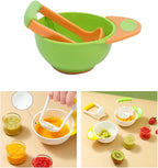Baby Food Masher Bowl Toddler Grinding With Handle Set Mill Vegetable Puree Infant Puree Maker
