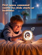 Night Light Kids, Astronaut Space Night Light Lamp with 9-Level Cold Warm Light Rechargeable Dimmable Tap Touch Nightlight for Kids Children Toddler Bedroom Bedside Livingroom Desktop