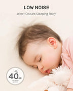 HEYVALUE Nasal Aspirator for Baby, Electric Baby Nose Sucker, Automatic Nose Cleaner with 3 Silicone Tips, Adjustable Suction Level and Music Soothing Function