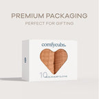 Comfy Cubs Muslin Burp Cloths 20" x 10", Pack of 10 - Large, 6-Layer, Ultra Absorbent 100% Cotton for Baby Drool and Messes - Soft, Safe & Gentle Baby Burp Cloths for Boys & Girls - Caramel