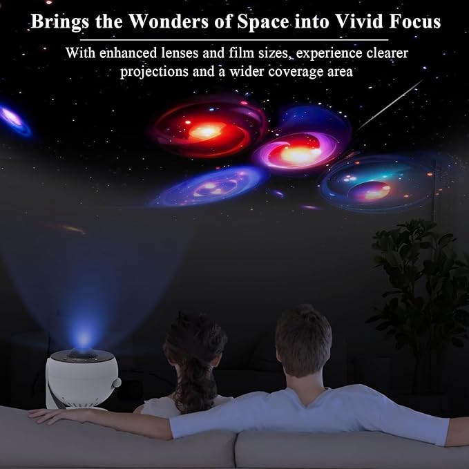 Upgrade Galaxy Star Projector for Bedroom, 13 in 1 Planetarium Projector with Timer | Nebula & Milky Way Night Light for Ceiling | LED Space Galaxy Lamp Bedroom Decor for Adults Kids