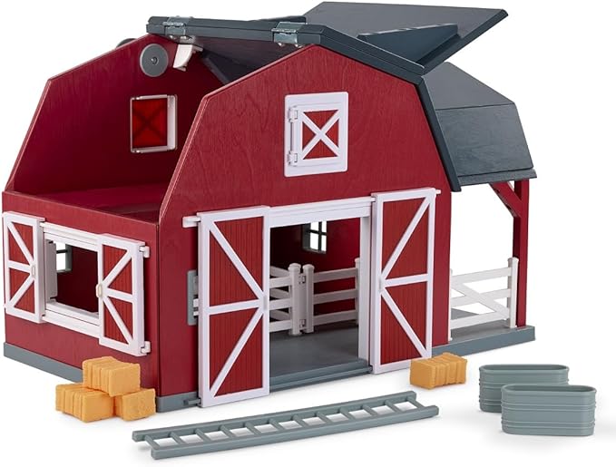 Terra by Battat – 20 Pieces Wooden Animal Barn Toy Set – Farm Animals & Play Fence – Pretend Play for Toddlers & 3+ Years – Educational Toys – Farmhouse Playset with Cute Animal Figures