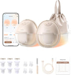 eufy Security Heated Breast Pump S1, Hands-Free Breast Pump with Industry-Leading HeatFlow Tech, App-Controlled OptiRhythm, Hospital-Grade Suction, Leakproof, Slim and Ultra-Quiet for in-Bra Use