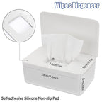 NOVWANG Wipes Dispenser, Baby Wipe Holder, Keeps Wipes Fresh, Refillable Wipe Container Baby Wipes Case for Bathroom Wipes Pouch Case, White