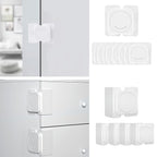 Cabinet Locks(12-Pack) for Babies, Kids and Toddlers Proofing Cabinet Child, safety Locks Suitable for Cabinets, Drawer and Refrigerator with Easy Installation (White) (8 Flat Lock+4 Right Angle Lock)