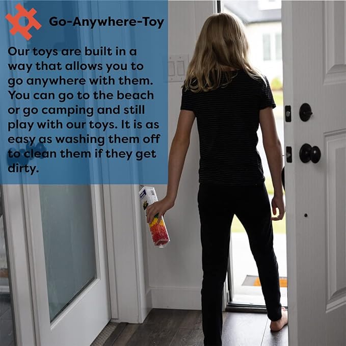 KADU Rainbow 250 Piece Set - STEM/STEAM Building + Construction Toy, for Open + Imaginative Play Ages 5+