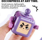 Fidget Robot Cube Fidget Toy, Magic Cube Stress and Anxiety Relief Toys, Fidgets Robot Cube Fidget Toy Cube Relaxing Hand-Held for Adults, Killing Time Cool Fidget Block for ADD/ADHD/OCD (Blue)