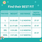 4T-5T (Over 33 LBS), 64 Count Premium Training Underwear, Baby Diapers Toddler Potty Training Pants, Hypoallergenic with Skin