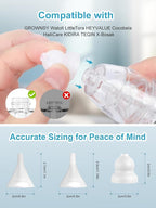9 Pack Silicone Nasal Aspirator Tips for Babies & Toddlers, Gourd, Funnel & Flat Nozzles, Compatible with GROWNSY, Watolt, LittleTora, HEYVALUE, Cocobela, HailiCare, KIDIRA, TEQIN, X-Bosak