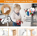 Baby Proof Kit, 44 Packs Child Safety Essentials Set - Invisible Magnetic Cabinet Locks, Corner Guards, Outlet Covers - All-in-one Super Value Baby Proofing Kit