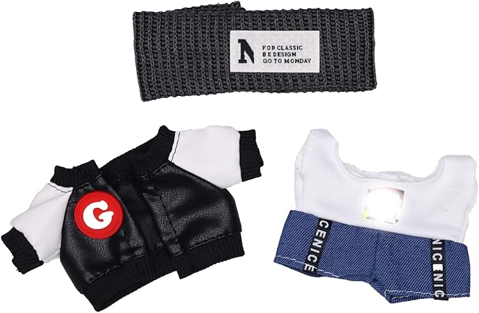 Clothes for 15/17cm Dolls(NO Doll) - Outfit for Labubu with Accessories Suit - Clothes Set for Dolls Dress Up