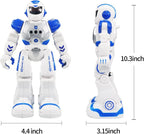 Kid's Remote Control Robot with LED Eyes, Dancing, Singing, Moonwalking, Gesture Sensing and Infrared Controller (Blue)