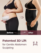 Momcozy Ergowrap Postpartum Belly Band for Natural and C-Section Recovery, Abdominal Binder with 3D Abdomen Lifting & Ergonomic Back Support, Seamless Belly Wrap Shapewear for Post Surgery Recovery