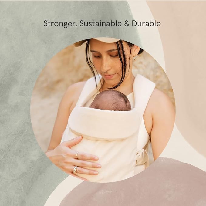 WildBird - Aerial Carrier - 7 to 45 lbs - for Moms, Dads & Caregivers - 100% Natural European Linen Fibers - Versatile & Adjustable - Large Size - Sparrow Fabric
