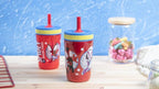 Zak Designs Spidey and His Amazing Friends Kelso Tumbler Set, Leak-Proof Screw-On Lid with Straw, Bundle for Kids Includes Plastic and Stainless Steel Cups with Bonus Sipper, 3pc Set, Non-BPA