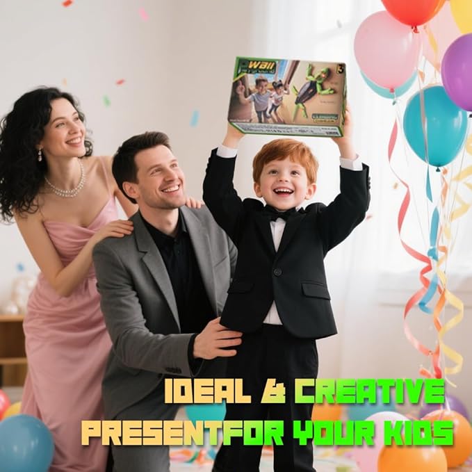 Wall Climbing RC Chameleon Toy for Kids, Rechargeable Remote Control Lizard Toy with LED Eyes, Dual Mode Floor & Wall Driving, Gift for Boys Girls Ages 3+