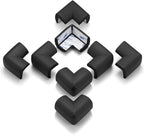 8 Pack Soft Sponge Table Corners, Corner Protector Baby, Baby Proofing Corner Guards, Pre-Taped Furniture Corner Protectors, Child Safety Furniture Bumper, Corner Protectors for furniturey, Black