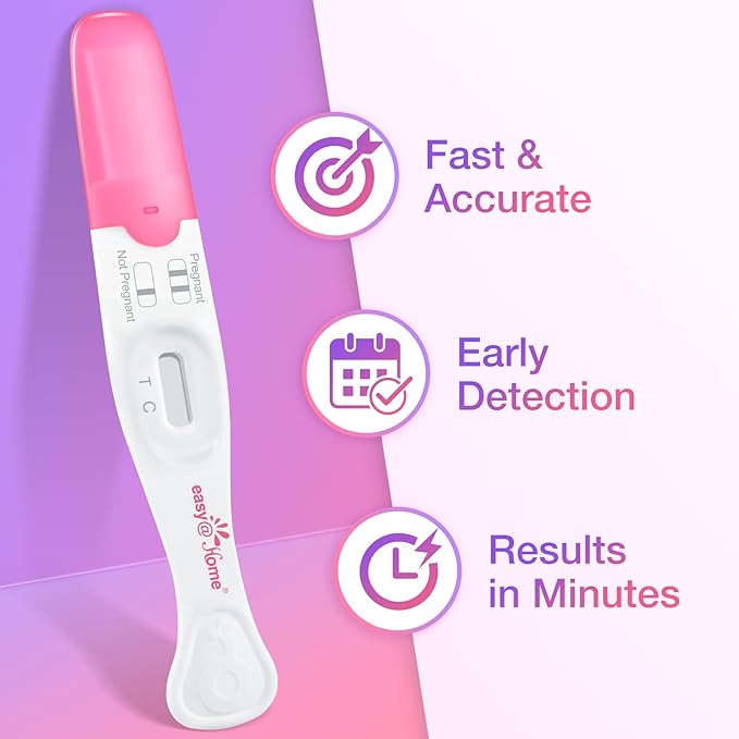 Easy@Home Ovulation & Pregnancy Test Kit: 50 Ovulation Test Strips + 3 Pregnancy Tests + 2 Collapsible Pee Cups - Accurate LH Surge Tracking & Early hCG Detection & Hygienic Home Use Urine Cup for TTC