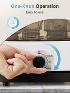 GROWNSY Adjustable 3 IN 1 Large Bottle Sterilizer and Dryer, Electric Steam Baby Bottle Sterilizer, Sanitizer for Baby Bottles & Pacifiers, Breast Pump Parts