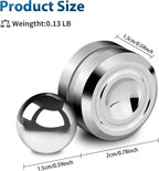 Fidget Slider Toy,Steel Ball Orbiter Magnetic Slider Sensory Toys,360° Rotation Anxiety Stress Relief Toy for Adult,Students ADHD,ADD Autism,Silver