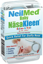 NeilMed Baby NasaKleen Nasal-Oral Aspirator with 49 Hygiene Filters and a Convenient Storage Travel Case