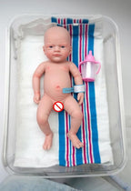 12" Micro Preemie Full Body Silicone Baby Doll Boy John Lifelike Reborn Doll Surprice Children Anti-Stress