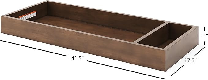 Child Craft Universal Changing Table Topper, Convert Dresser into a Changing Table Surface, Securely Attaches, Non-Toxic, Baby Safe Finish (Cocoa Bean Brown)