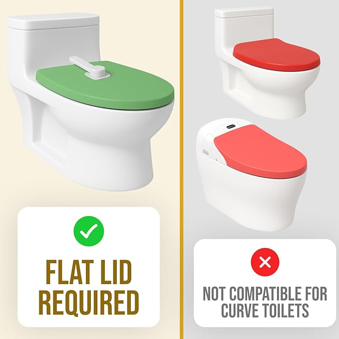 Toilet Locks Baby Proof (2 Pack) - Easy to Install, Use and Effective Toilet Baby Proofing