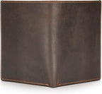 Polare Luxury RFID Blocking Leather Passport Holder Travel Wallet For Men and Women (Dark Brown)