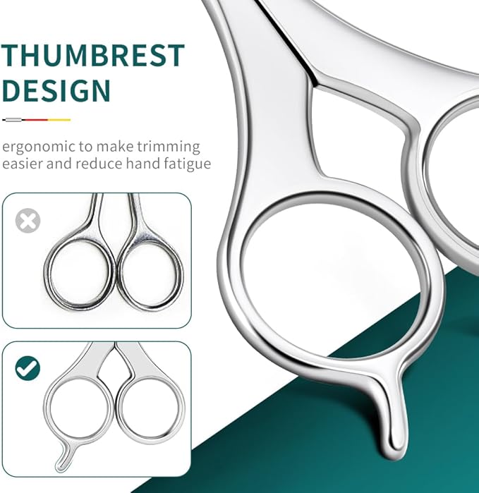 DEOU Nose Hair Trimmer - Paris Tower - Inspired Design with Tail Handle - Premium Stainless Steel - All - in - One Grooming & Multipurpose Shears - Safe, Hygienic & Portable