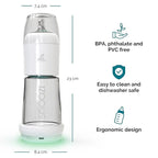 Set of 1 – Baby Night Bottle with Bottle Warmer – Baby Bottle with Integrated Formula Dispenser for Stress-Free Night Feedings (1 Bottle per Night)