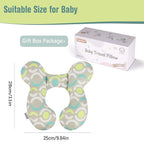 KAKIBLIN Baby Travel Pillow,Neck Pillows for Car Seat,Upgraded Baby Head Pillow,Toddler Head and Neck Support Pillow for Car Seat, Pushchair,Travel (Circle)