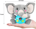 Aitbay Plush Elephant Music Baby Toys 0 to 6 Months, Cute Stuffed Animal Light Up Baby Toys Newborn Baby Musical Toys for Infant Babies Boys & Girls Toddlers 6 to 12 Months