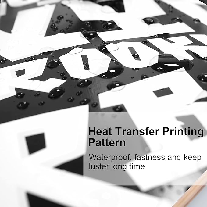 WhiteFang Skateboards for Beginners, Complete Skateboard 31 x 7.88, 7 Layer Canadian Maple Double Kick Concave Standard and Tricks Skateboards for Kids and Beginners