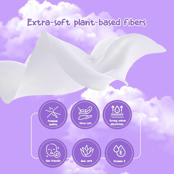 HAPPY BUM - 180 Count Baby Wipes, Unscented, 7.4 x 7.2 Inch, Moist and Refreshing, Multi-Purpose Use, Ideal for Travel (6 Packs of 30)