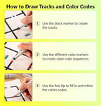 Color Coding Markers: Color Variety for Creative STEM Education, Ideal for Classroom & Home, Enhances Problem-Solving & Critical Thinking Skills, Suitable for Ages 6+, Dual-Sided, 5-Pack