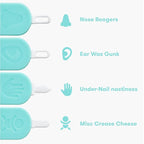 Frida Baby 3-in-1 Nose, Nail + Ear Picker by Frida Baby the Makers of NoseFrida the SnotSucker, Safely Clean Baby's Boogers, Ear Wax & More