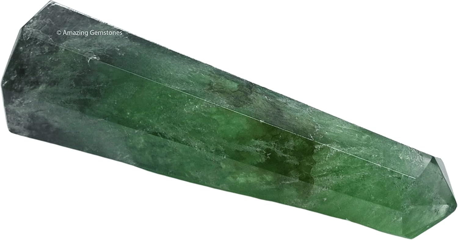 Amazing Gemstone Green Fluorite Crystal Towers - Natural Healing Crystal Point Obelisk for Reiki Healing and Crystal Grid (3 Inch)