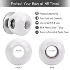 Baby Safety Door Knob Covers 6 Pack Baby Safety Door Handle Protector Child Proof Door Knobs Door Safety for Kids Universal Fit Easy Grip Lockable Design One Hand Operation for Parents No Tools Needed