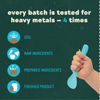 Babylife Organics Stage 2 - Carrot, Apple, Peach & Banana, 3.5 Ounce Pouch (6 Pack) - Heavy Metal Safe, Organic Baby Food