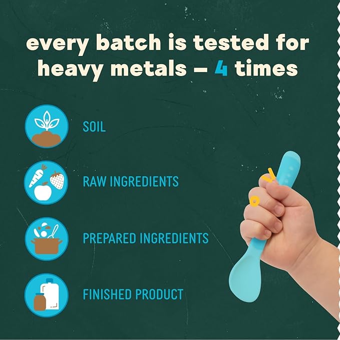 Babylife Organics Stage 2 - Carrot, Apple & Banana, 3.5 Ounce Pouch (6 Pack) - Heavy Metal Safe, Organic Baby Food